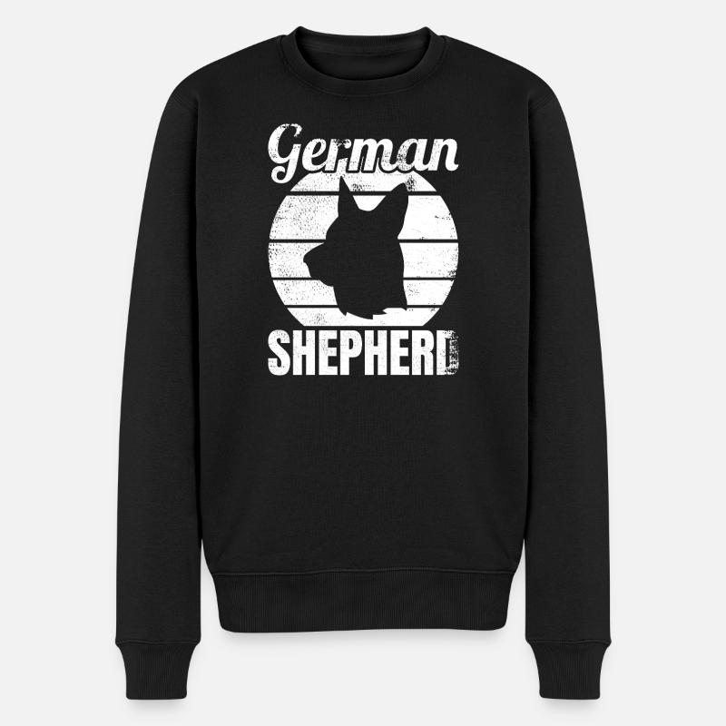 German Shepherd - Männer Premium Bio Pullover - Schwarz