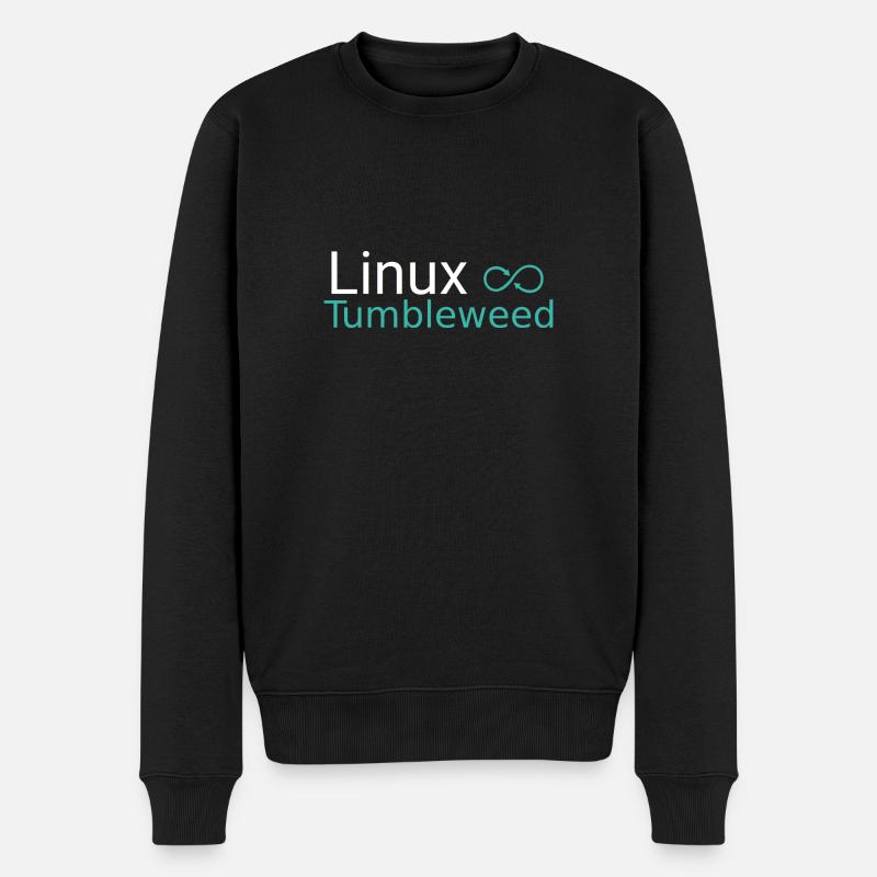 Linux Tumbleweed - Men's Premium Organic Jumper - black