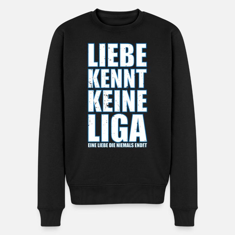 Liebe kennt keine Liga - Gelsenkirchen Ruhrpott - Männer Premium Bio Pullover - Schwarz