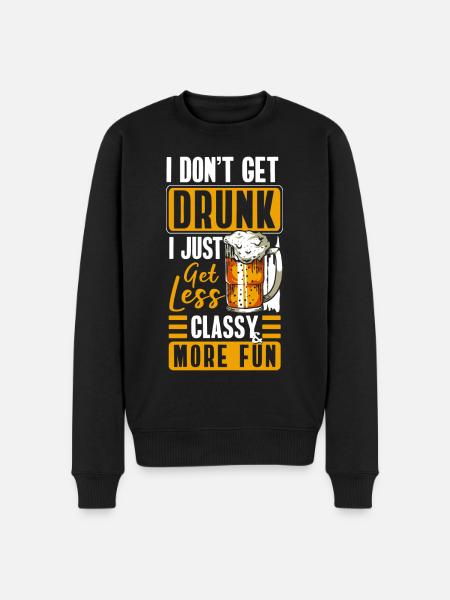 Alcoholics celebrate weekend - Men's Premium Organic Jumper - black