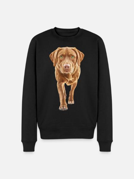 Labrador Retriever - Männer Premium Bio Pullover - Schwarz