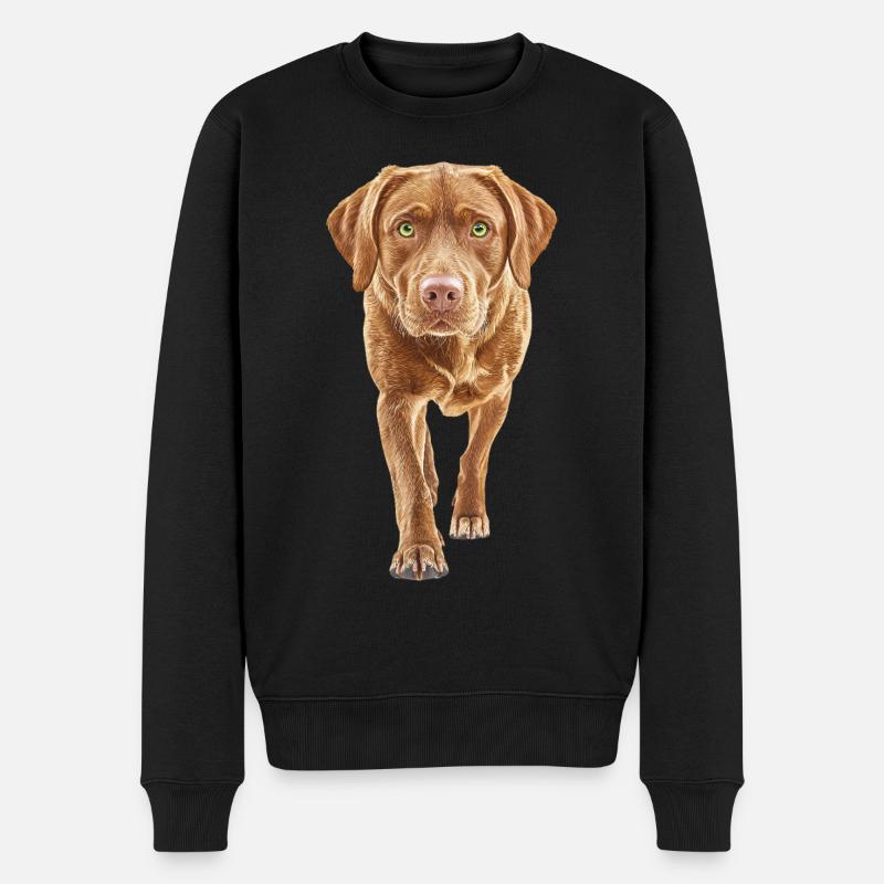 Labrador Retriever - Männer Premium Bio Pullover - Schwarz