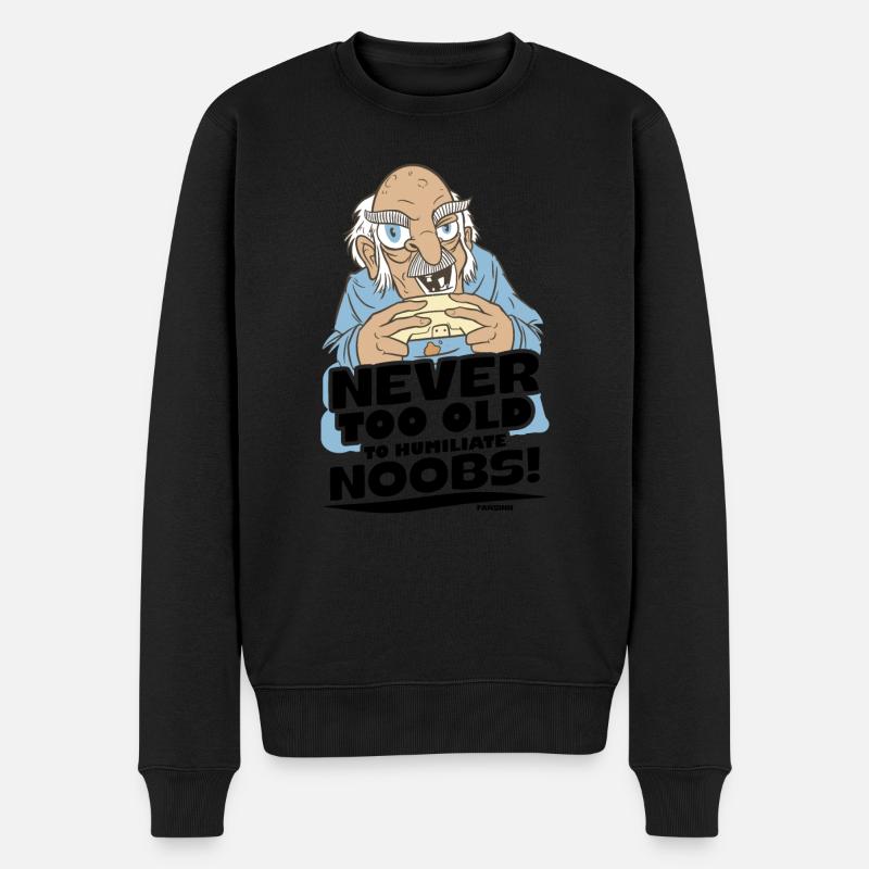 Gaming - Männer Premium Bio Pullover - Schwarz