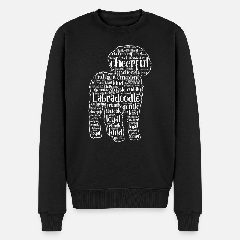 Labradoodle Chien - Pull Premium bio Homme - noir