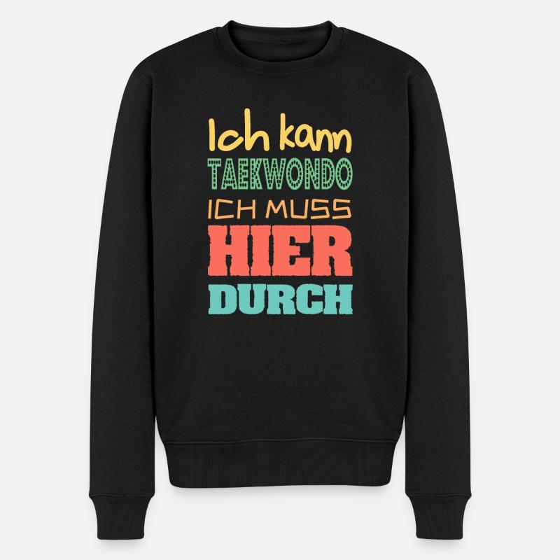 Taekwondo - Männer Premium Bio Pullover - Schwarz