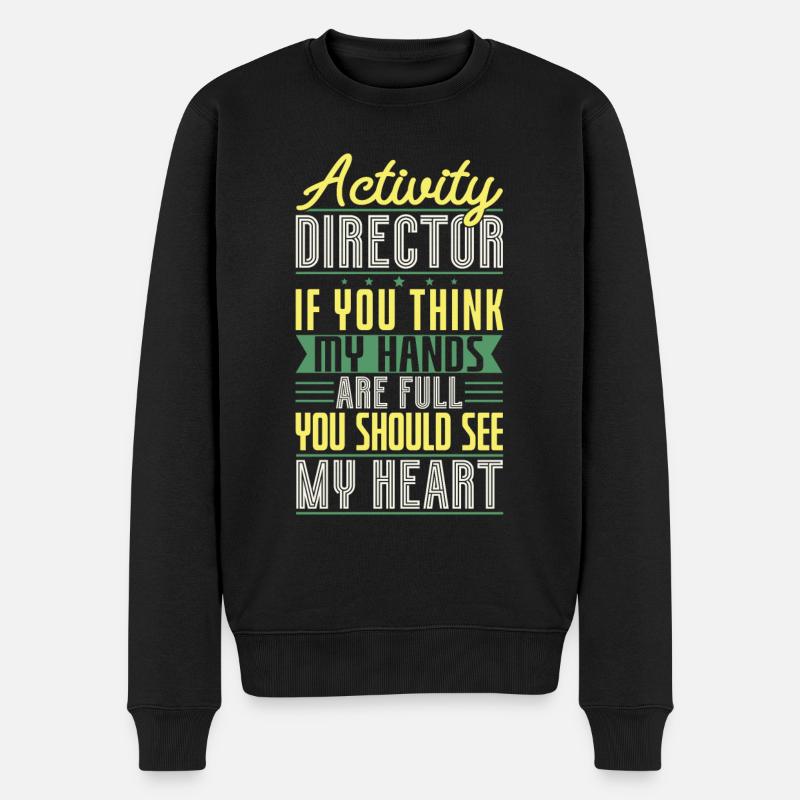 Activity Director Appreciation - Männer Premium Bio Pullover - Schwarz