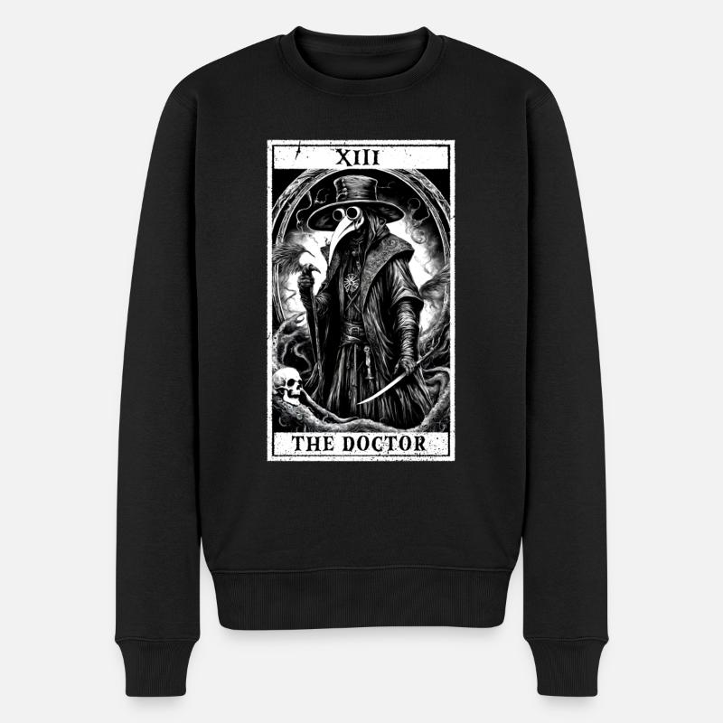 Tarot-Arzt - Männer Premium Bio Pullover - Schwarz