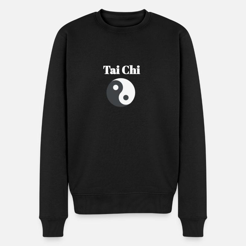 Tai Chi - Männer Premium Bio Pullover - Schwarz