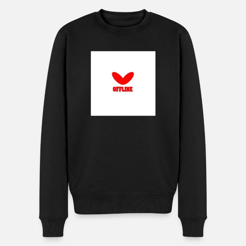 Offline 1st Collection - Männer Premium Bio Pullover - Schwarz