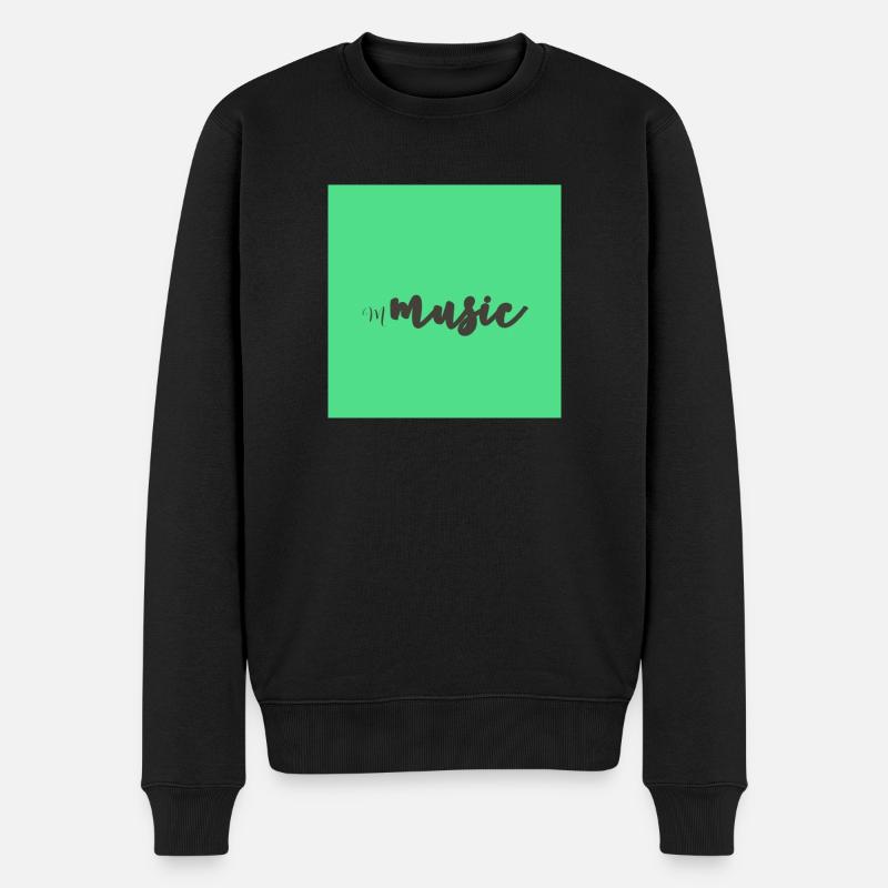 music 1 - Pull Premium bio Homme - noir