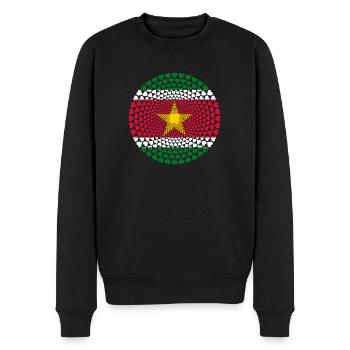 Suriname Surinam sranan Love Heart Mandala - Pull Premium bio Homme - noir - Devant - Nico (187cm)