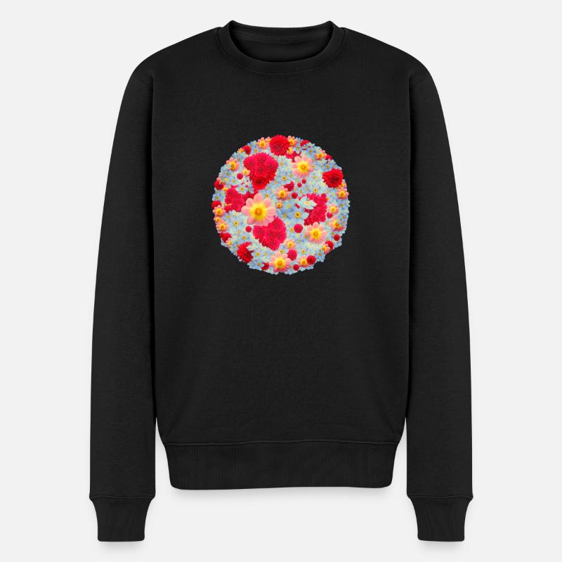 Les bouquets de fleurs - Pull Premium bio Homme - noir
