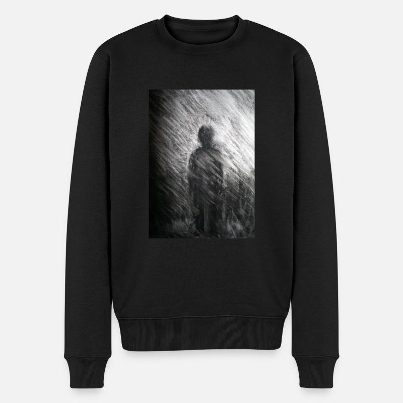 DER AUßENSEITER - Männer Premium Bio Pullover - Schwarz