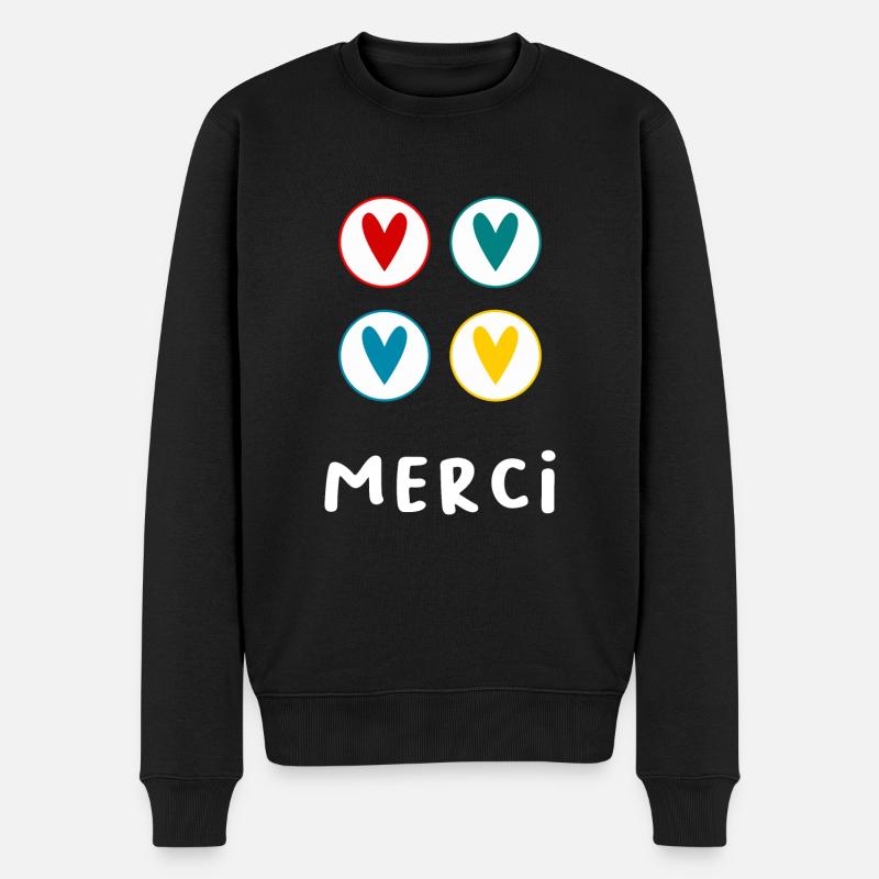 MERCI. MERCI MAÎTRESSE. CADEAU MAÎTRESSE. VACANCES - Pull Premium bio Homme - noir