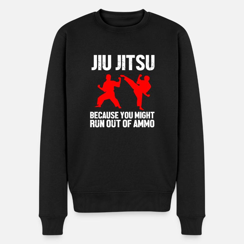 Jiu Jitsu Autodéfense - Pull Premium bio Homme - noir
