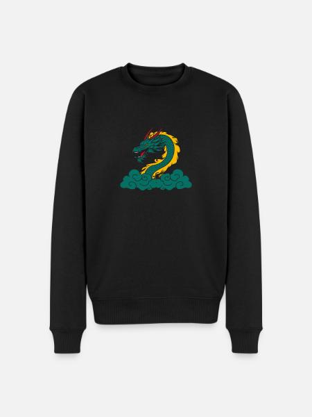 Année du Dragon 2024 - Pull Premium bio Homme - noir