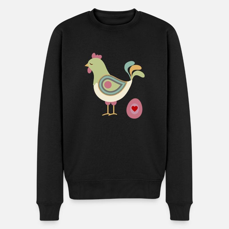 chicken11 - Pull Premium bio Homme - noir