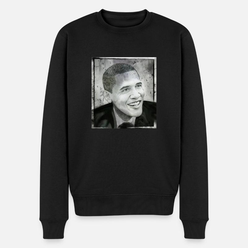 Obama - Pull Premium bio Homme - noir