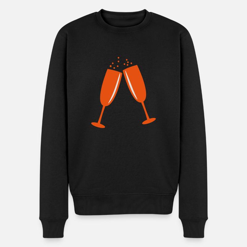 Jubiläum - Männer Premium Bio Pullover - Schwarz