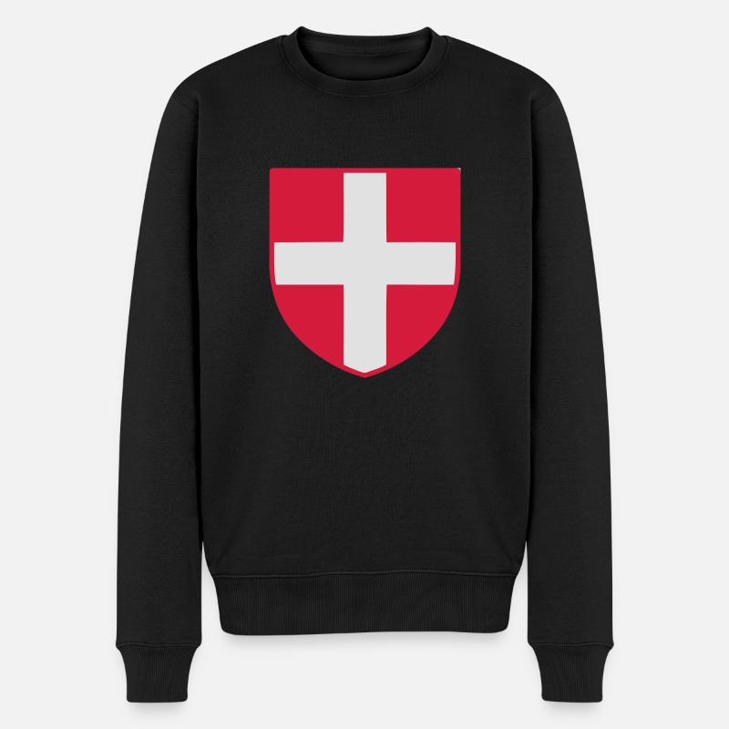 Savoyen - Männer Premium Bio Pullover - Schwarz