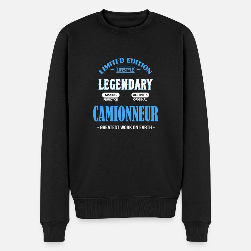 CAMIONNEUR - Pull Premium bio Homme - noir