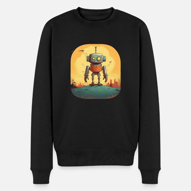 Robot - Pull Premium bio Homme - noir