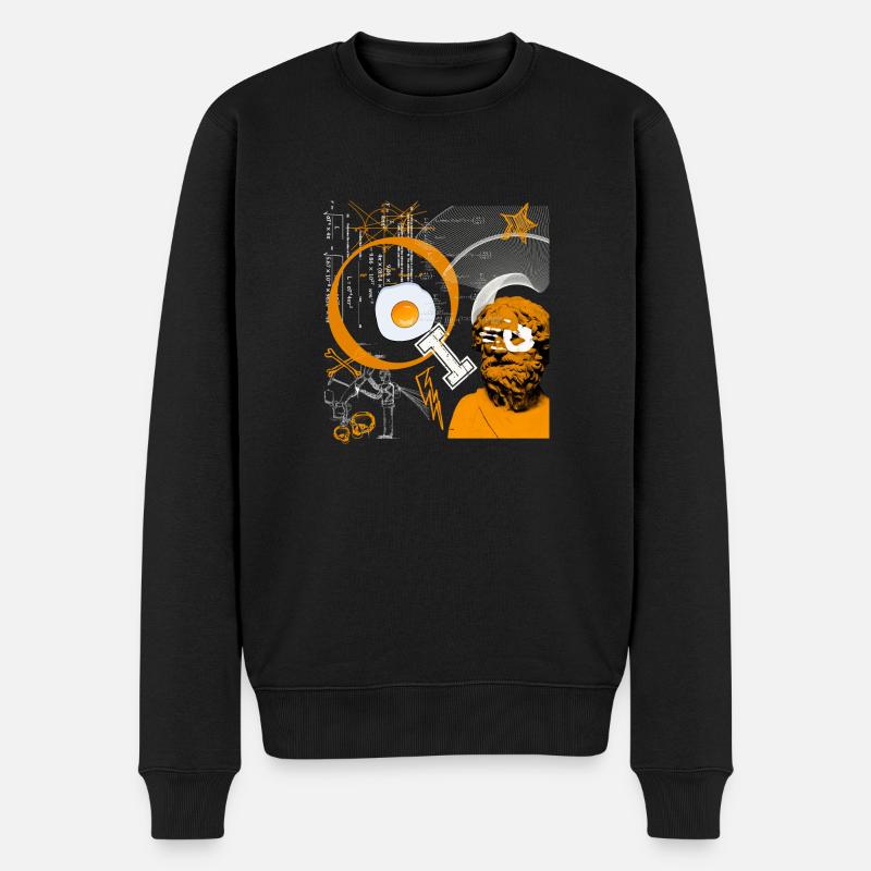 QI. Cours de mathématiques. - Pull Premium bio Homme - noir