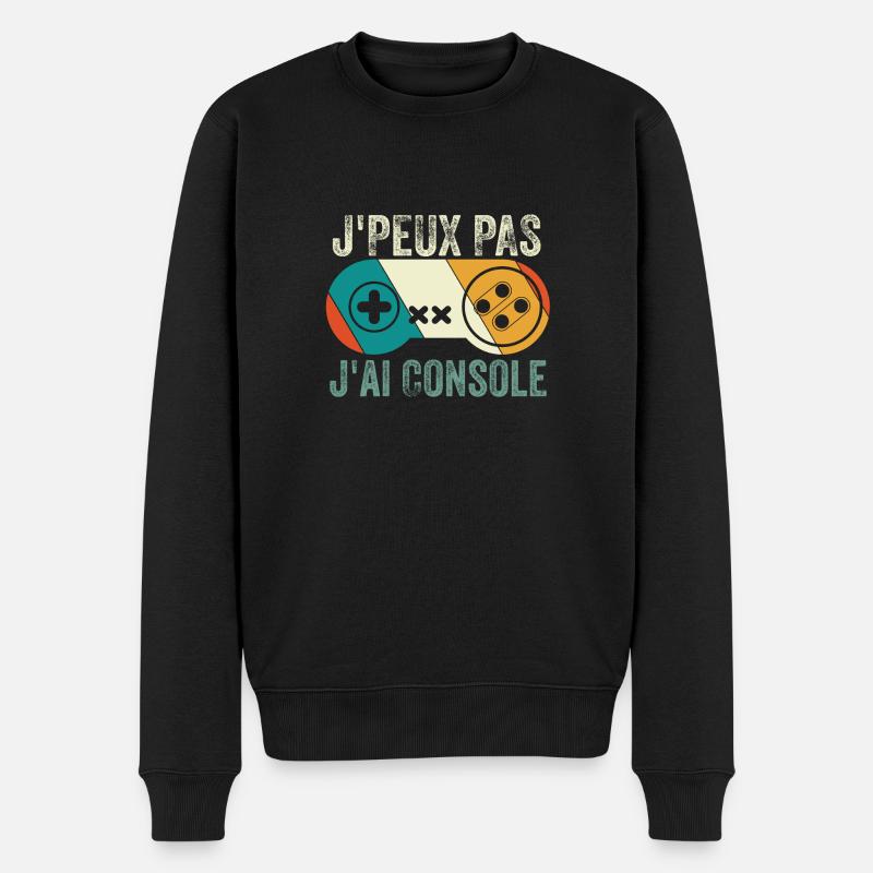 J'Peux Pas J'Ai Console - Pull Premium bio Homme - noir