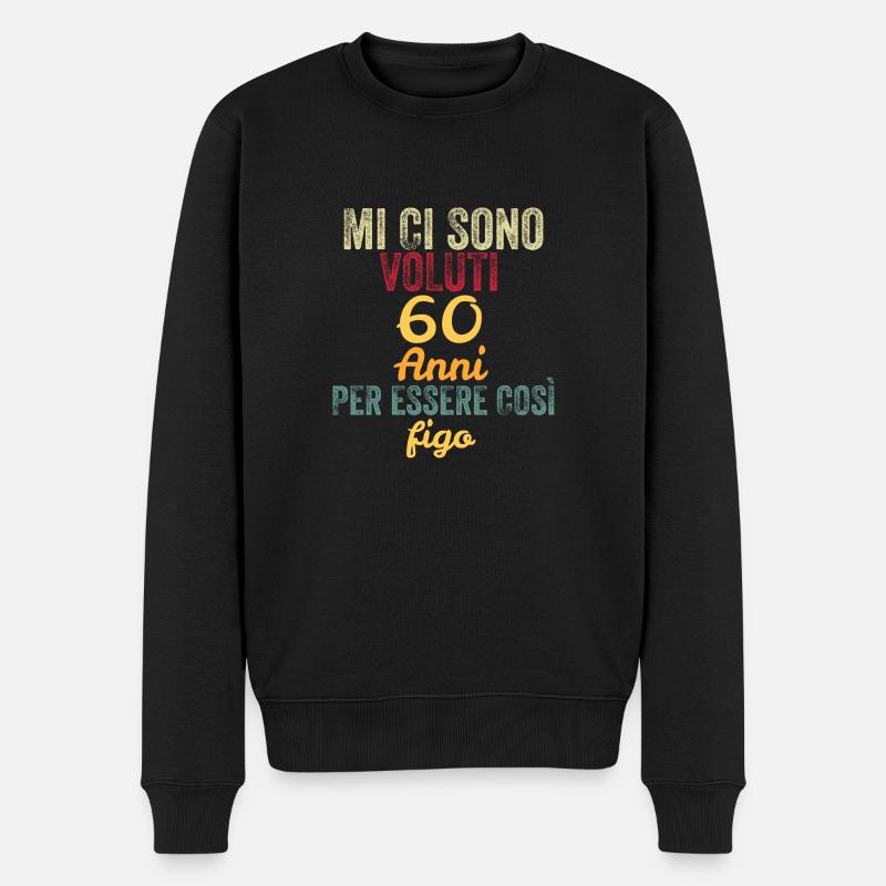 Il m’a fallu 60 ans pour être aussi cool - Pull Premium bio Homme - noir