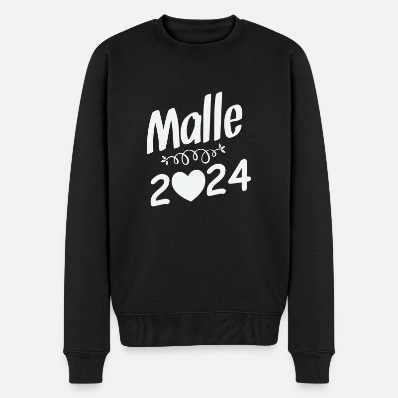 malle 2024 - Männer Premium Bio Pullover - Schwarz