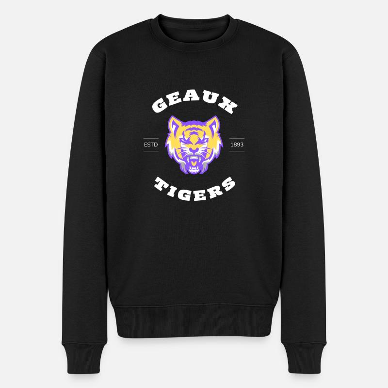 GEAUX TIGERS LSU TIGERS - Männer Premium Bio Pullover - Schwarz