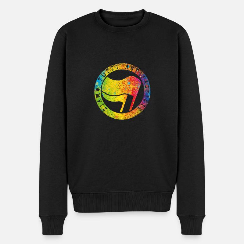 Siamo Tutti Antifascisti - Männer Premium Bio Pullover - Schwarz
