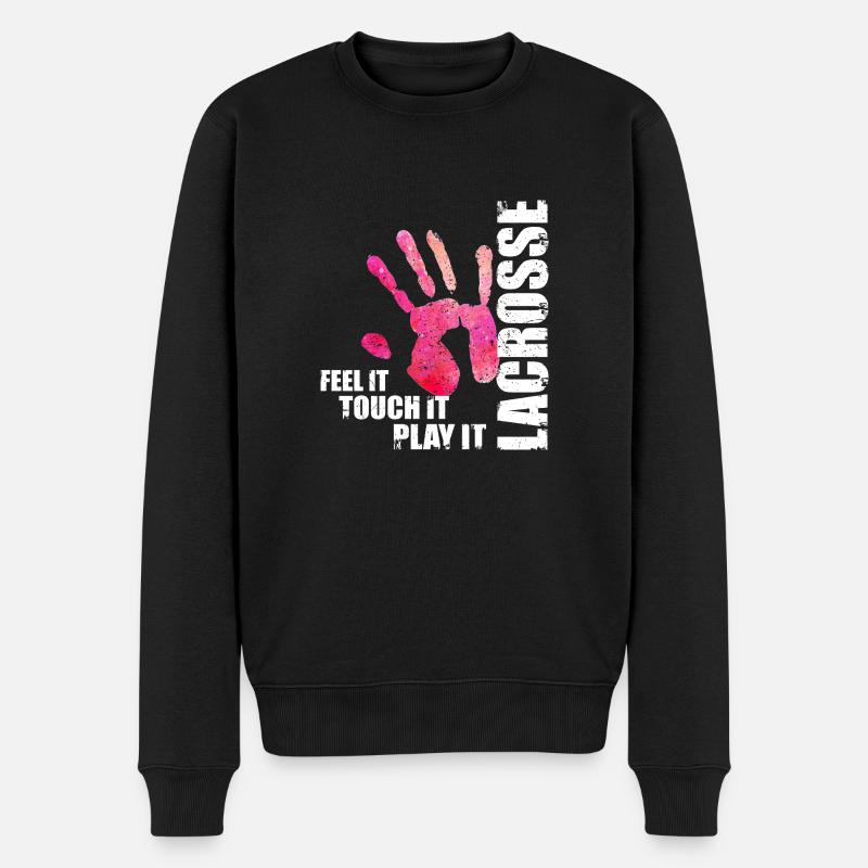 Crosse Sentez-le Touchez-le Jouez-le - Pull Premium bio Homme - noir