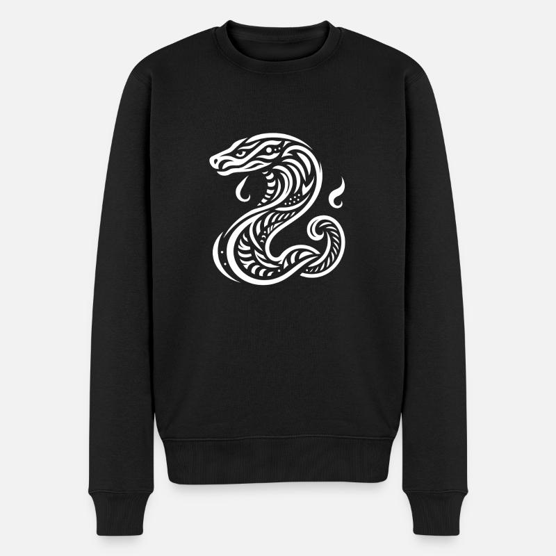 Serpent - Pull Premium bio Homme - noir