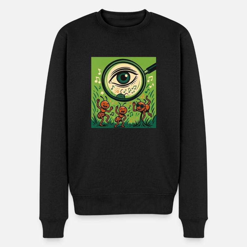 Rave Ants - Männer Premium Bio Pullover - Schwarz