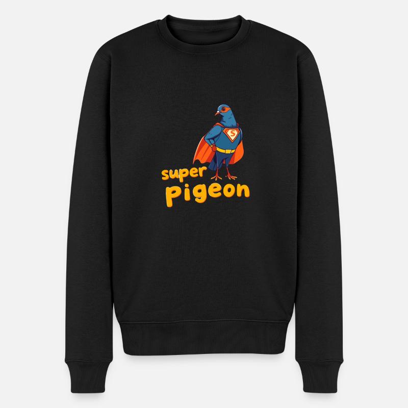 Super pigeon - Pull Premium bio Homme - noir