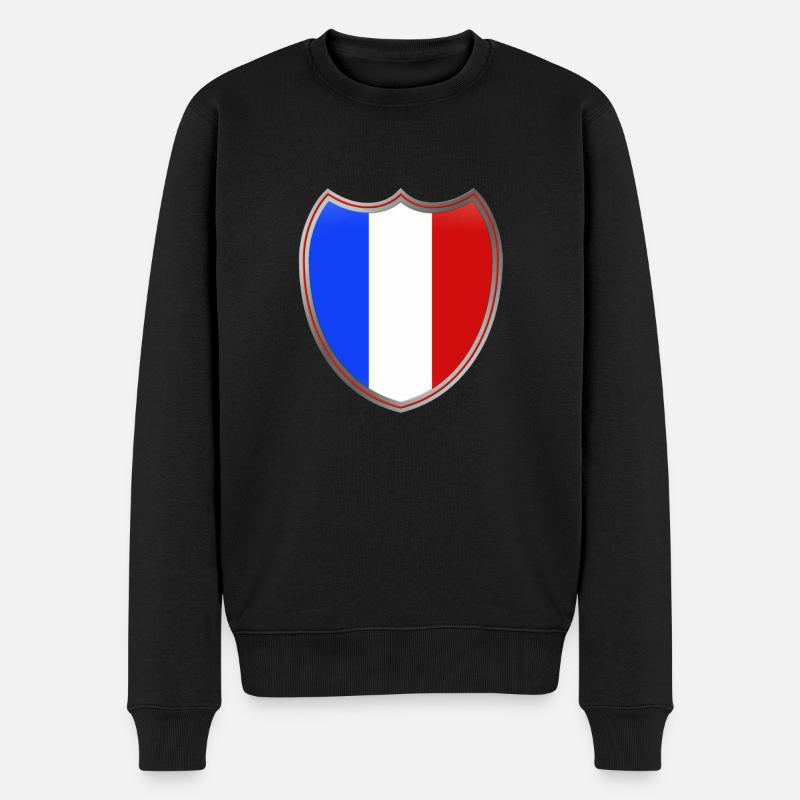 France (blason) - Pull Premium bio Homme - noir