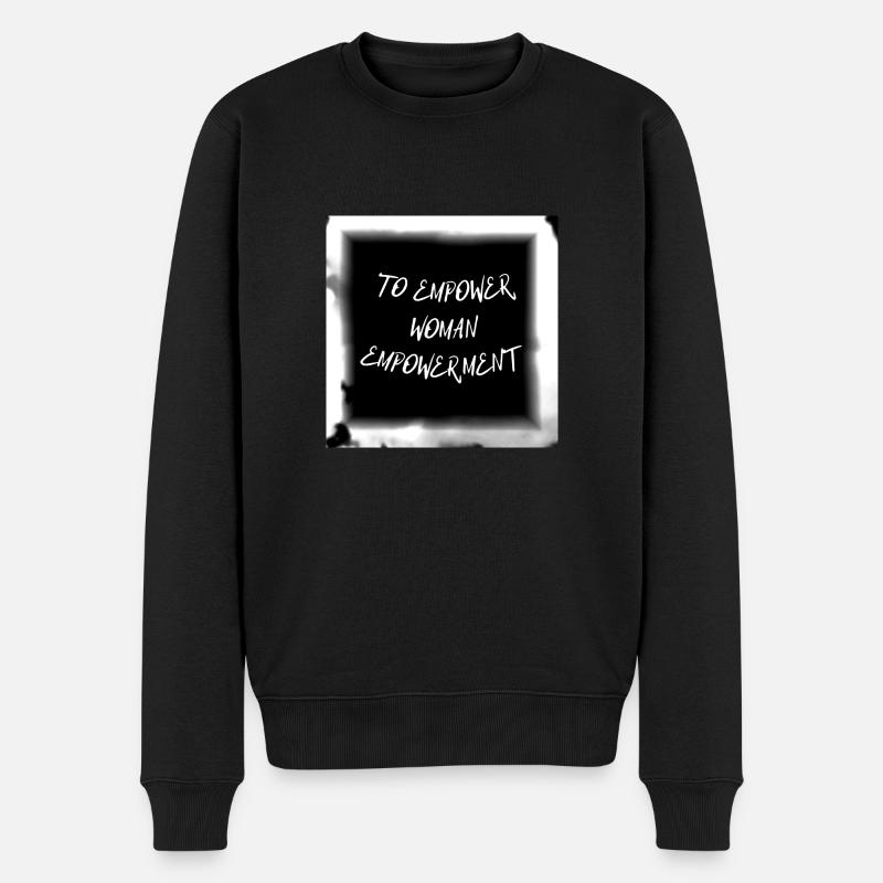 Frauen Bewegung - Männer Premium Bio Pullover - Schwarz