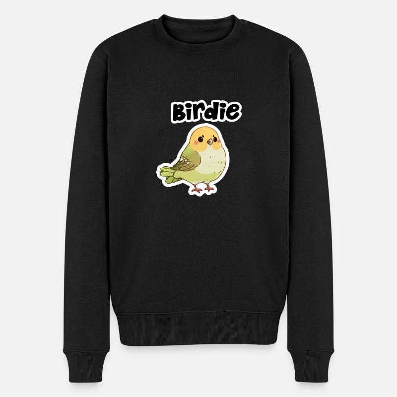 Oiseau mignon - Pull Premium bio Homme - noir