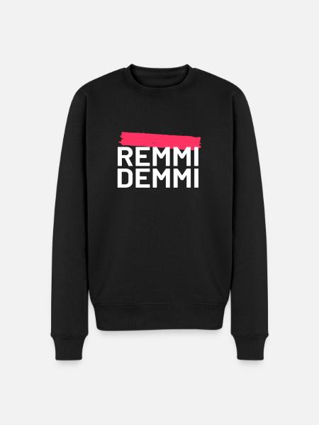 Remmidemmi Shirt - Männer Premium Bio Pullover - Schwarz