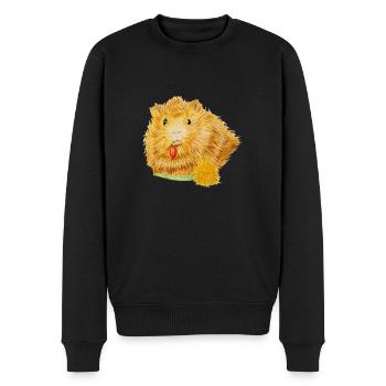 Meerschweinchen - Männer Premium Bio Pullover - Schwarz - Vorne - Nico (187cm)