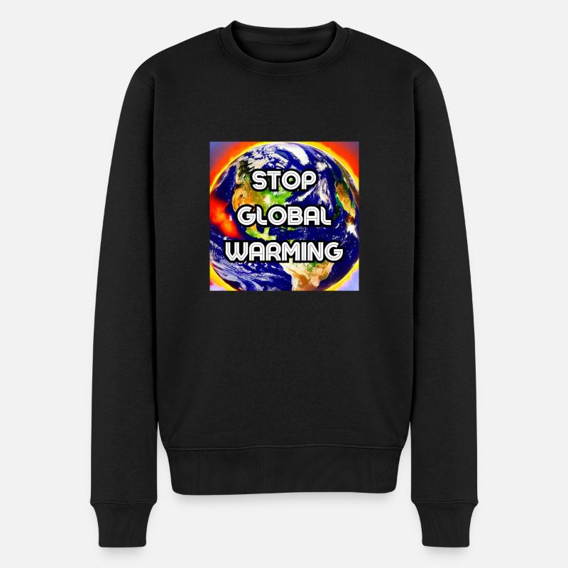 Stopper le réchauffement climatique - Pull Premium bio Homme - noir