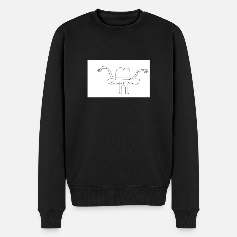 détective chapeau - Pull Premium bio Homme - noir