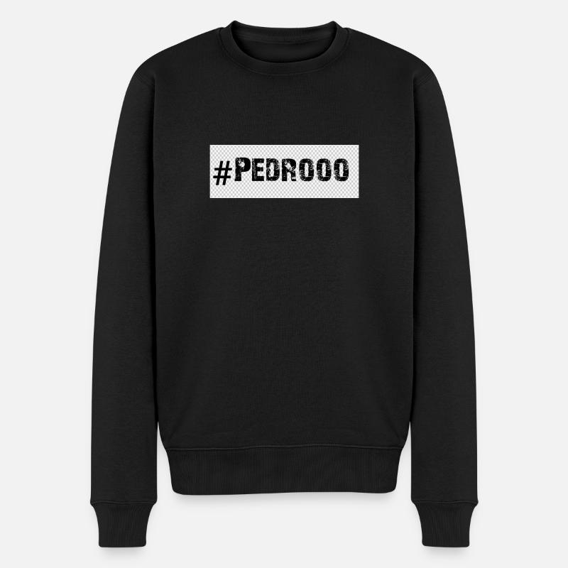 Pedroooo - Pull Premium bio Homme - noir