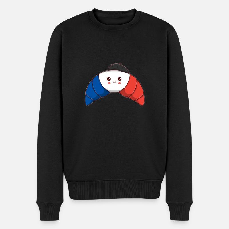 Idée cadeau Croissant France - Pull Premium bio Homme - noir