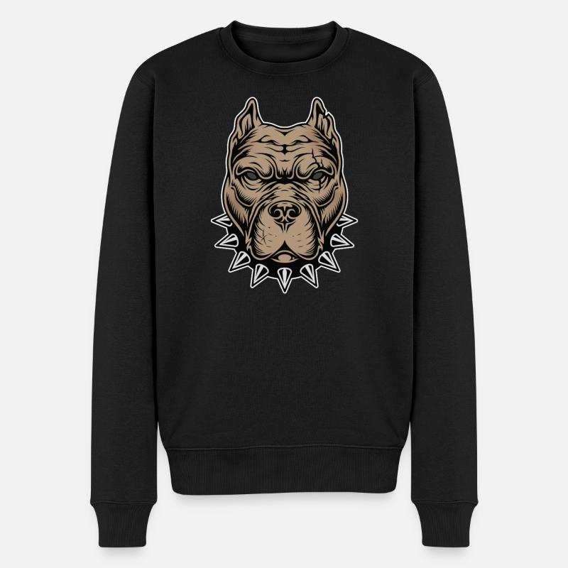 Chien agressif - Pull Premium bio Homme - noir