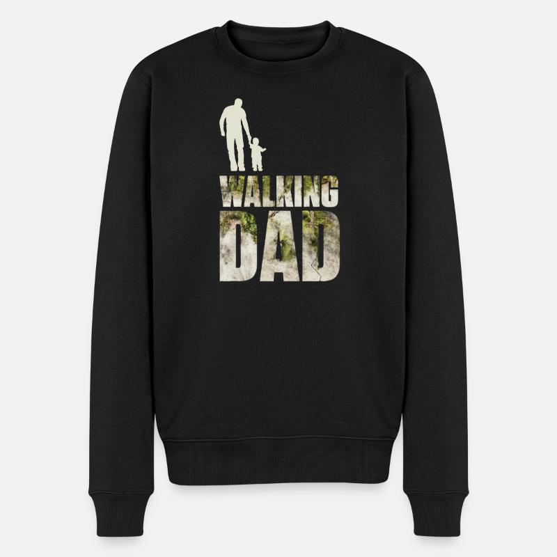 The walking dad  - Pull Premium bio Homme - noir