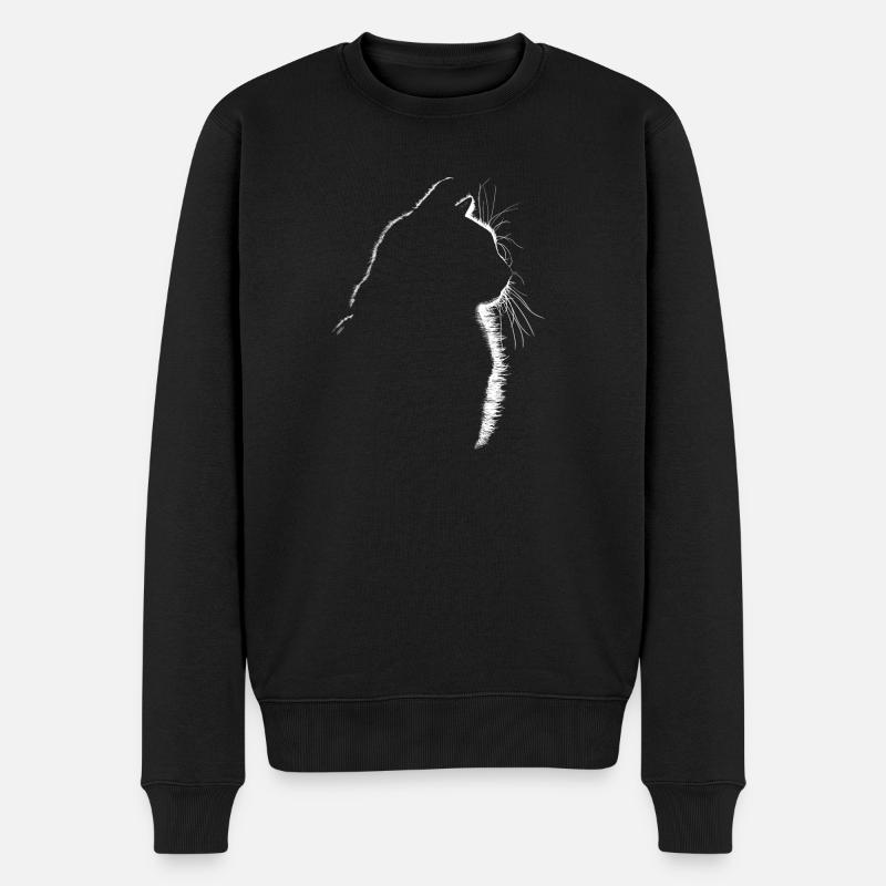 Chat - Pull Premium bio Homme - noir