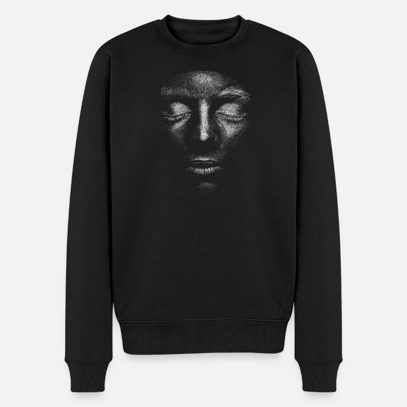Visage - Pull Premium bio Homme - noir