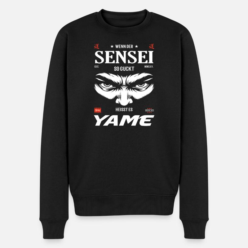 Sensei Evil Eye – Yame Design - Pull Premium bio Homme - noir